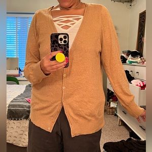 Lane Bryant beige/camel colored cardigan- 18/20